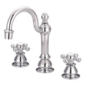 Chrome Widespread Lavatory Faucets with Pop-Up Drain P42230