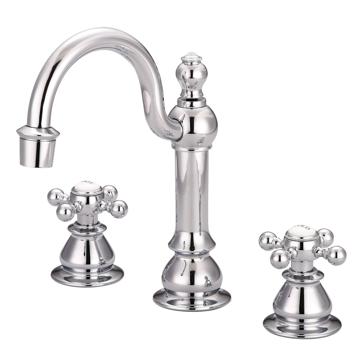 Chrome Widespread Lavatory Faucets with Pop-Up Drain P42230