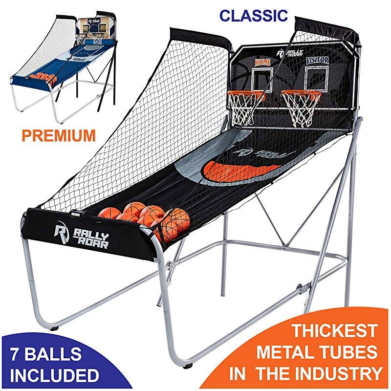 Basketball Arcade Game with LED Lights and Scorer Y58907