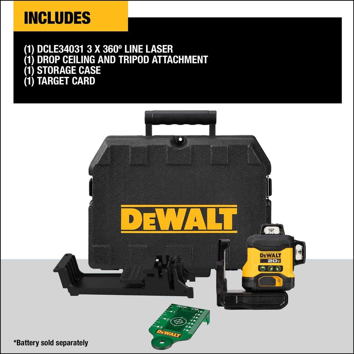 20V 3x360 Green Line Laser V779204