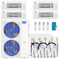 45,000 BTU 4 Zone Ceiling Cassette Ductless Air Conditioner and Heat Pump A54507