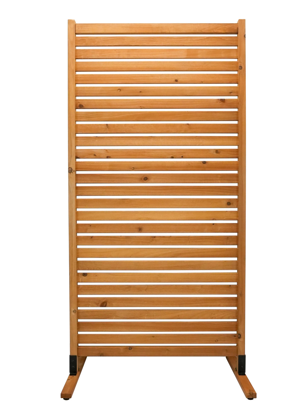 6 ft H x 3 ft W Slatted Wood Privacy Screen Kit (1 Panel) J726