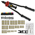 16 Rivet Nut Tool Hand Blind Riveter Kit with 11PCS Metric and Mandrels 110Pcs Assorted Rivet Nuts A660