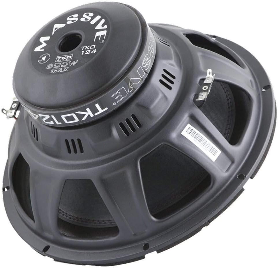12 Inch Dual 4 Ohm 600 Watt Subwoofer (2 Pack) H38882