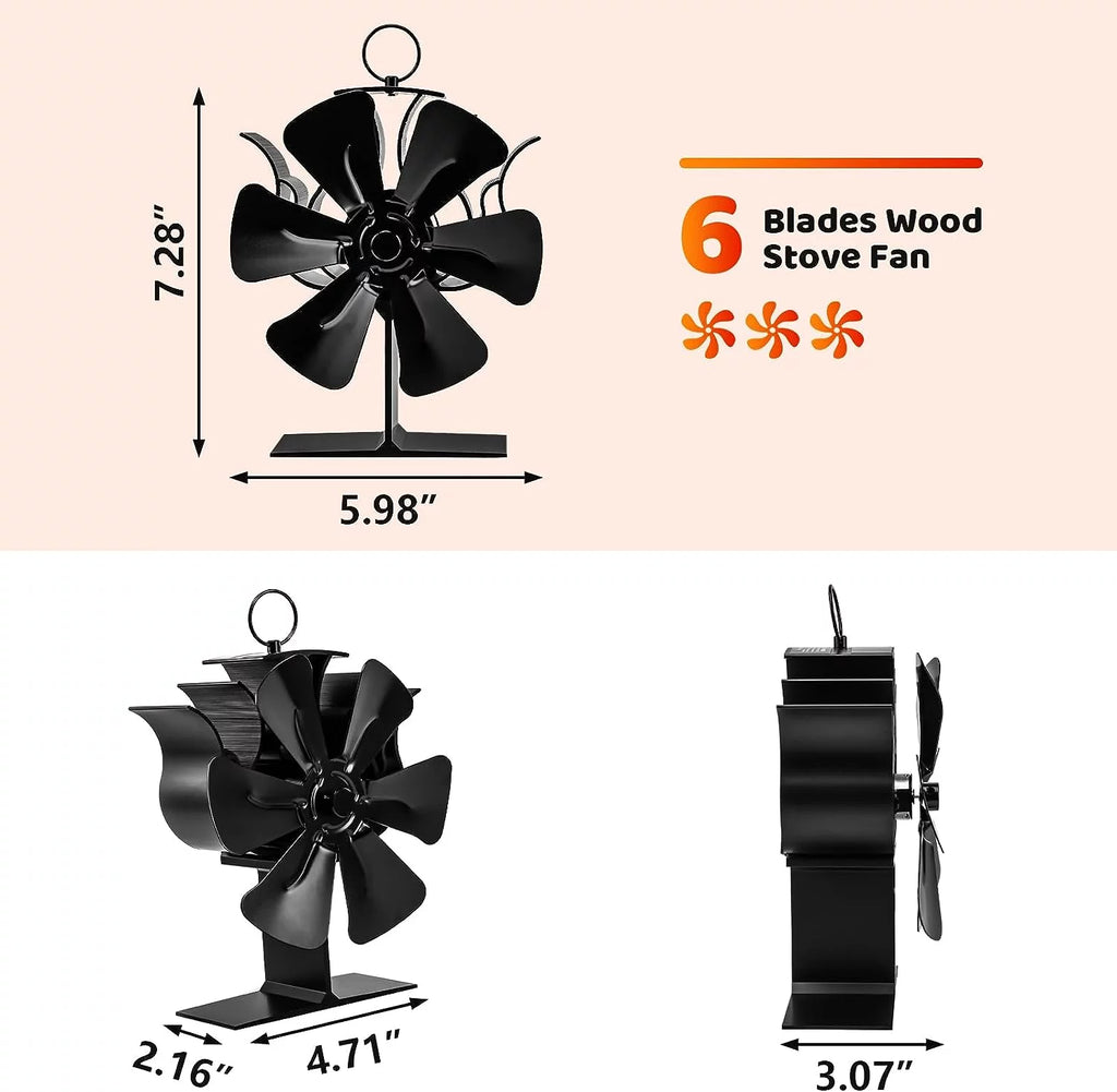 Wood Stove Fan with Bracket Y96186