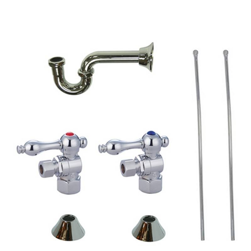 Chrome Plumbing Sink Trim Kit with P Trap P364224