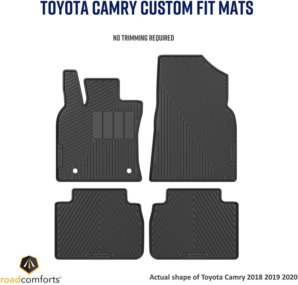 Custom Fit All Weather Floor Mats 4pcs Black Z652