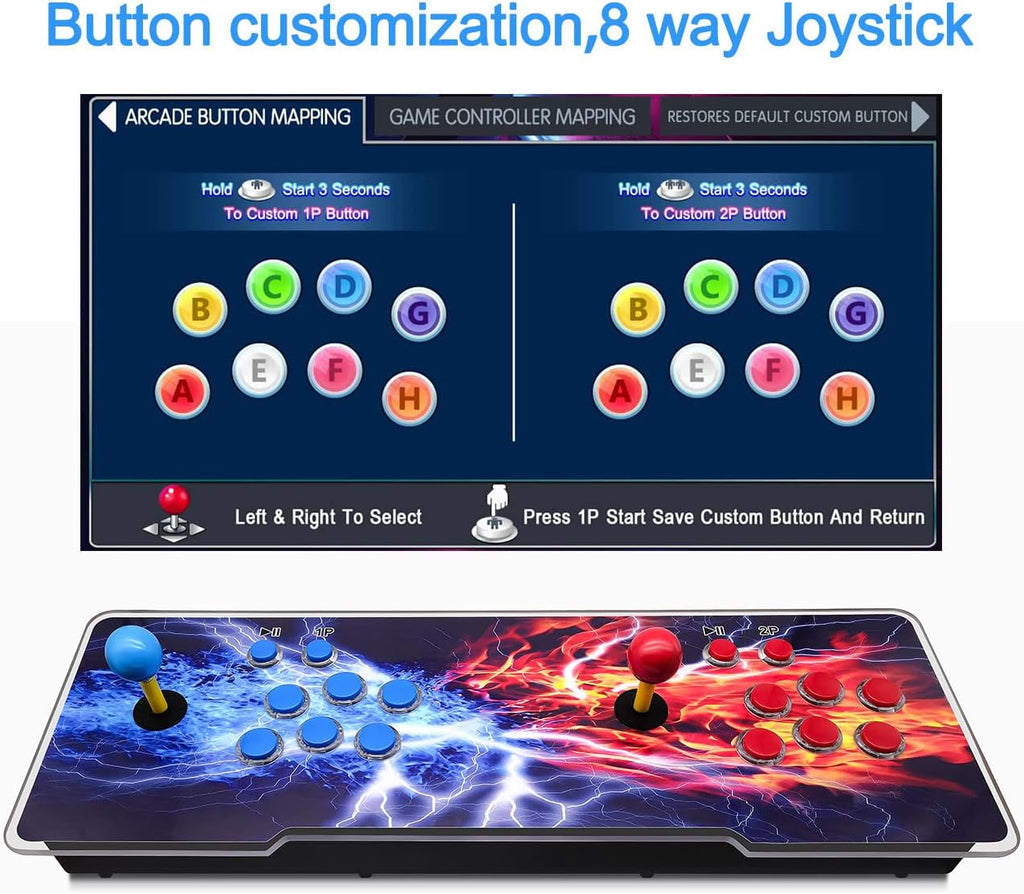 Home Arcade Game Console with Joystick 4 Players Z179