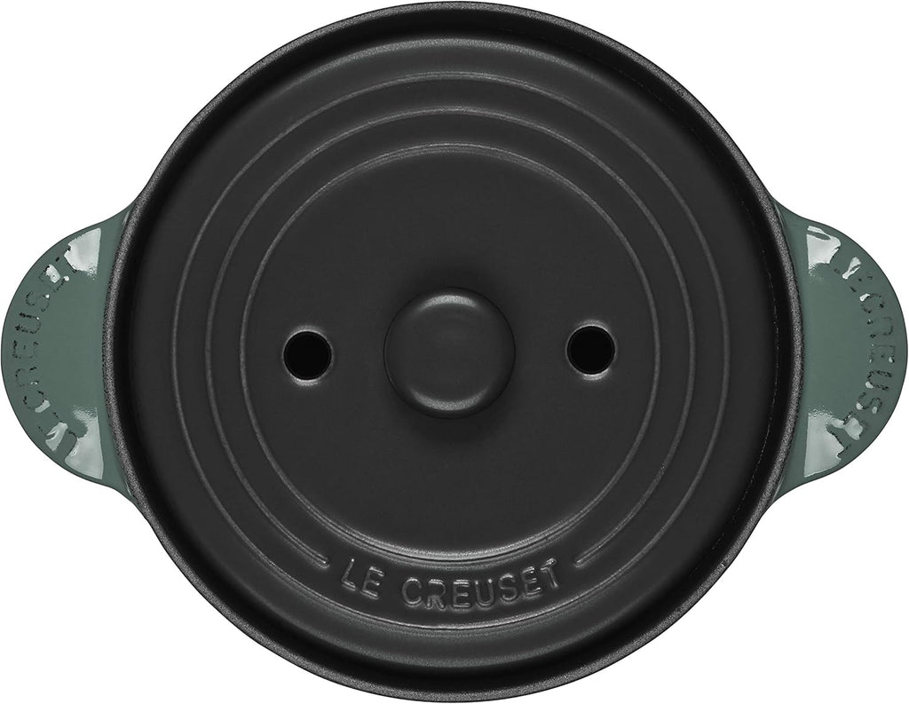 Enameled Cast Iron Rice Pot with Stoneware Insert, 2-1/2-Quart T711