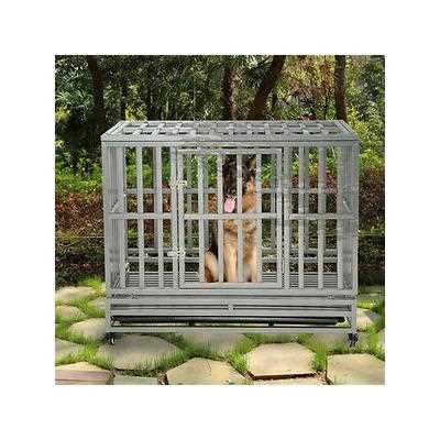 Silver 38-in Heavy Duty Dog Crate B5648