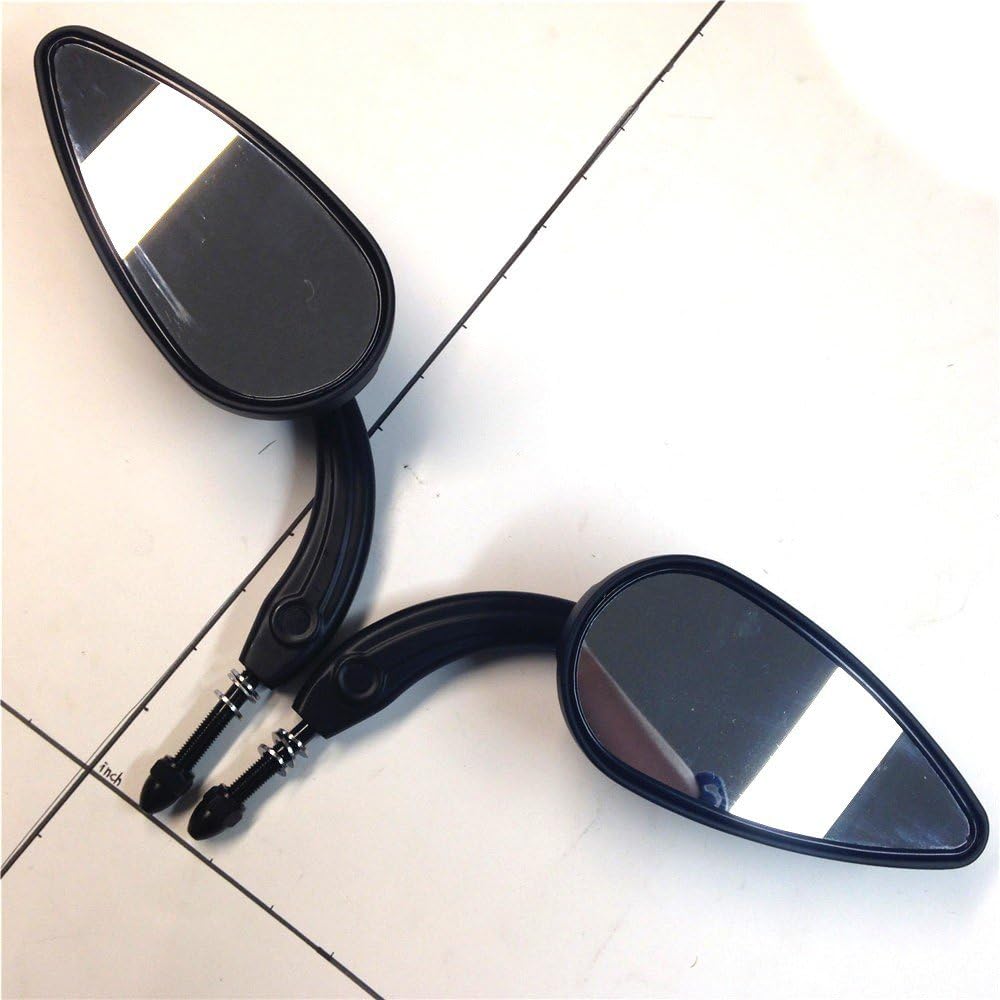 Black Teardrop Skull Zombie Mirrors R22880