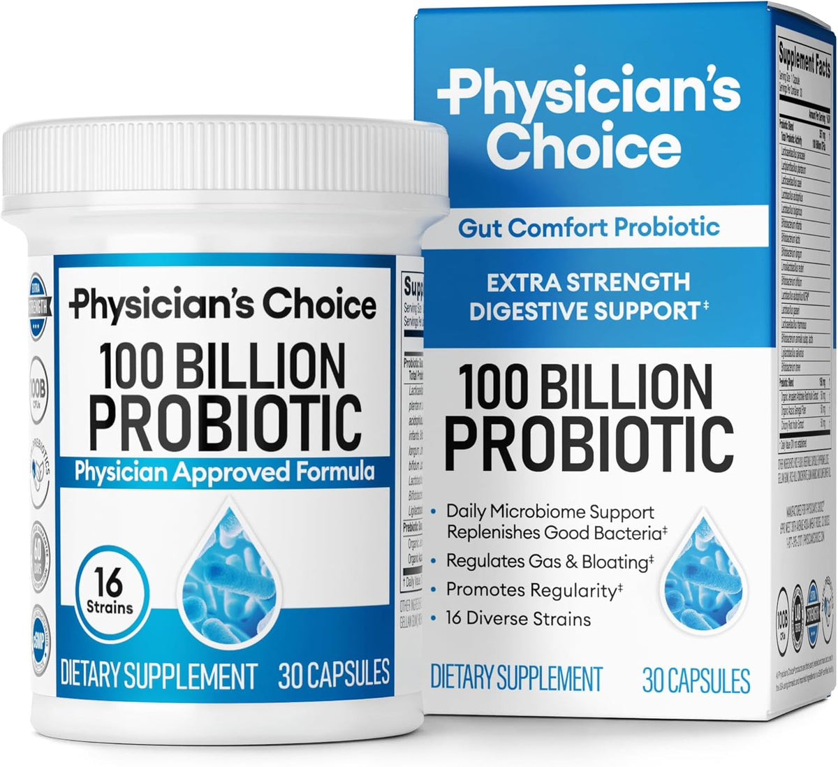 100 Billion Advanced Probiotic with Organic Prebiotics F72251