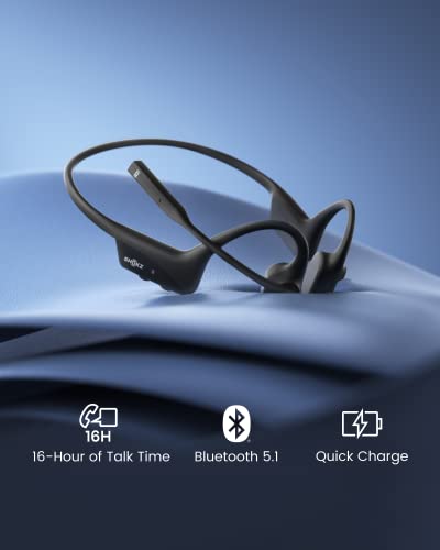Bone Conduction Bluetooth Stereo Computer Headset with Boom Mic Y84338