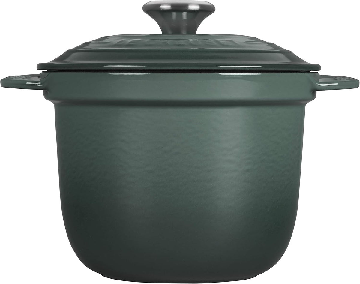 Enameled Cast Iron Rice Pot with Stoneware Insert, 2-1/2-Quart T711