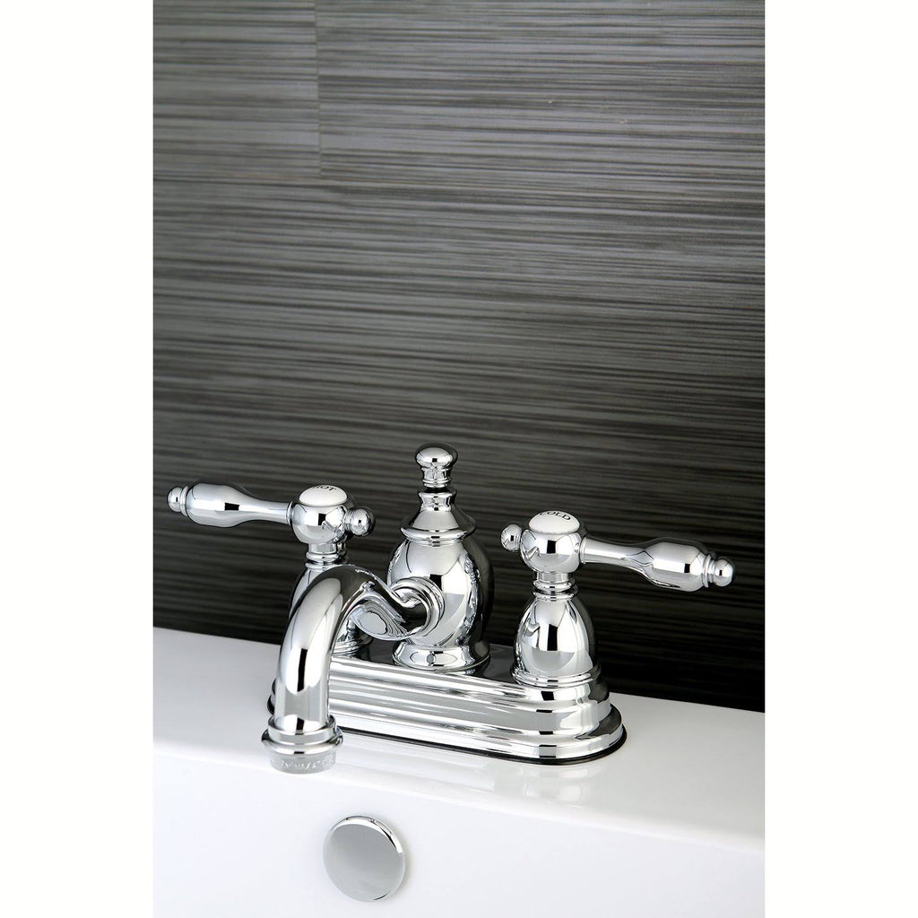 Chrome Centerset Lavatory Faucet with Pop-Up R681