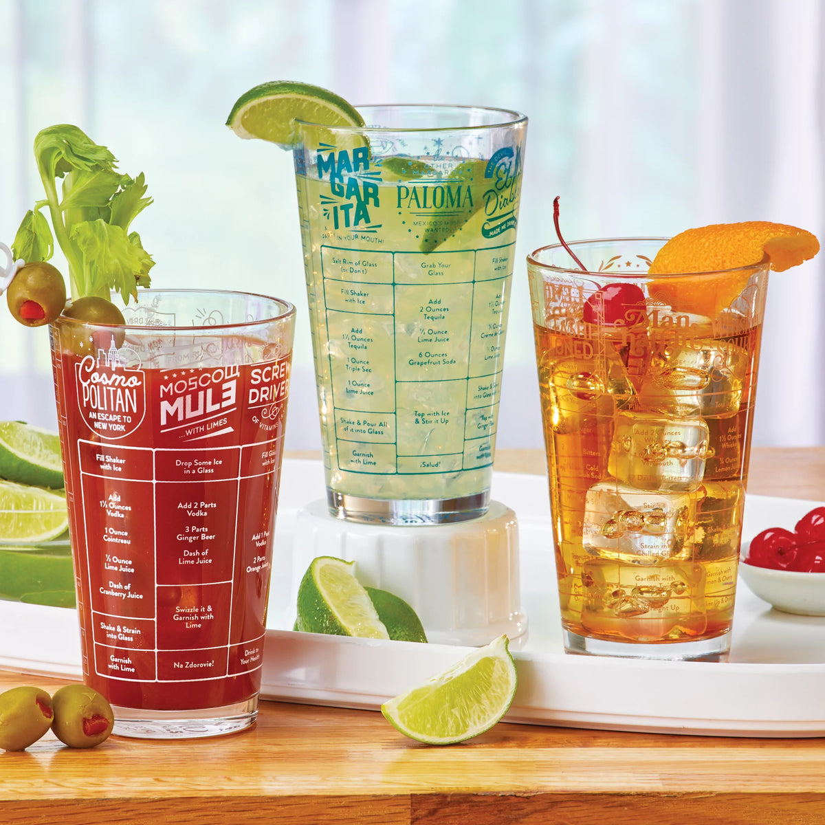 16 oz. Glass Cocktail Recipes G9154