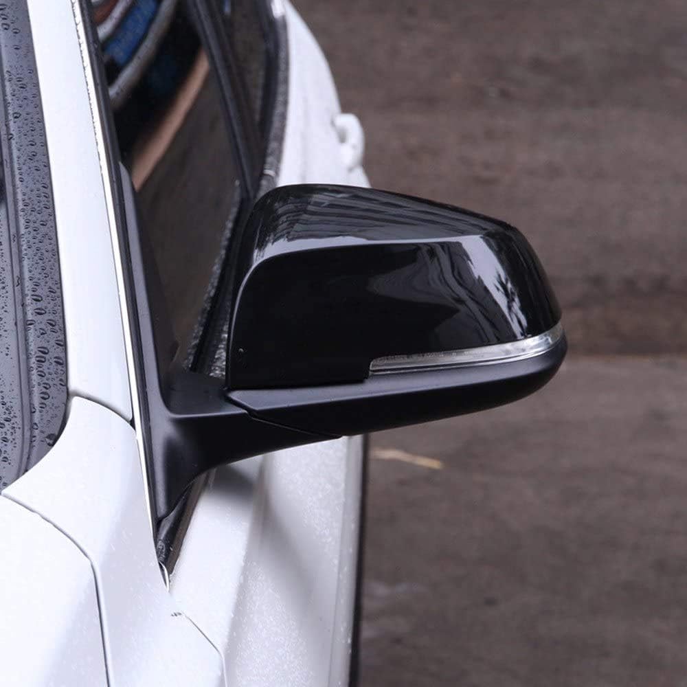Car Outside Door Mirror Cap Gloss Black ABS Z644023