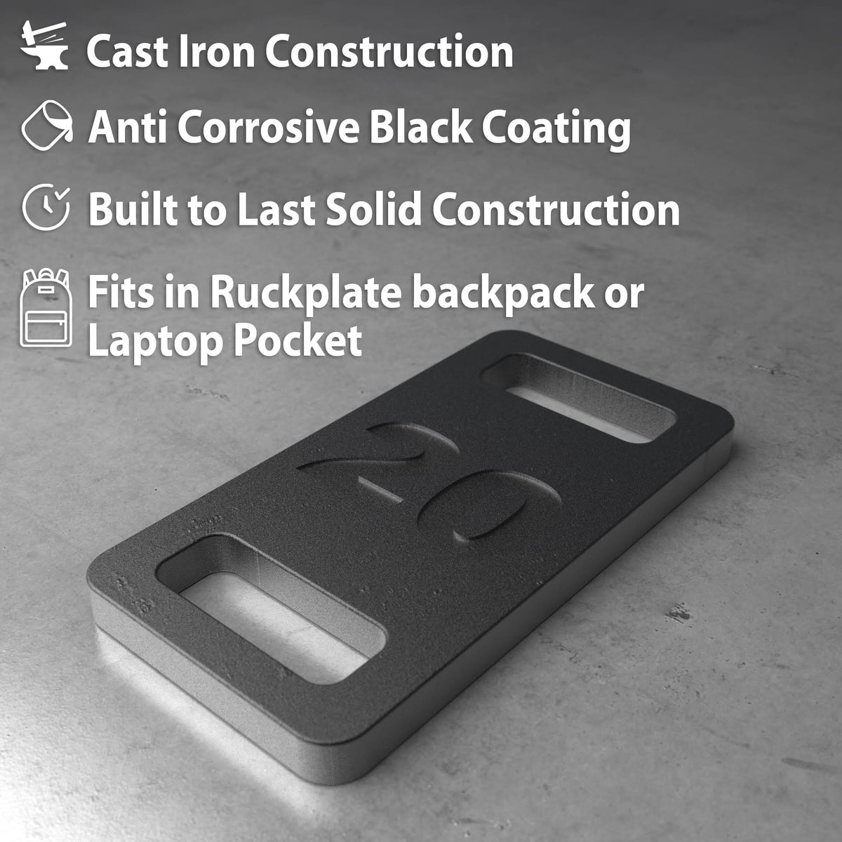 Cast Iron 20lb Ruck Plate W601926