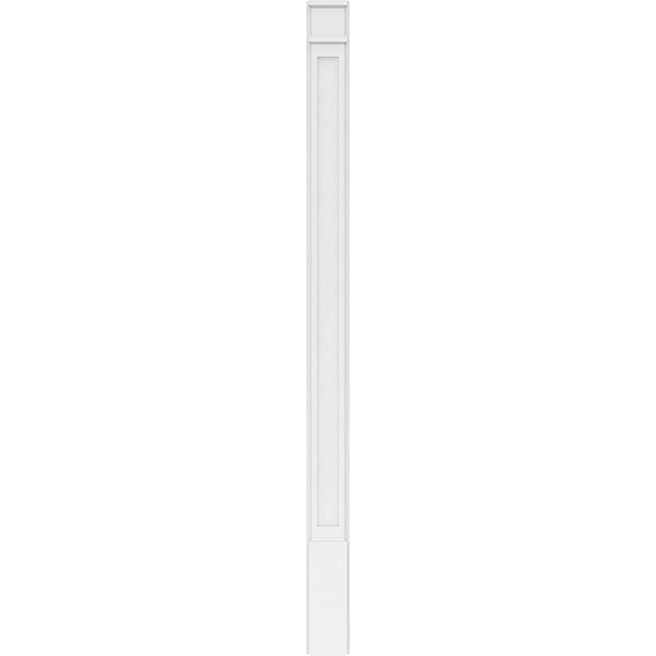 Flat Panel PVC Pilaster with Decorative Capital & Base (Pair) F635
