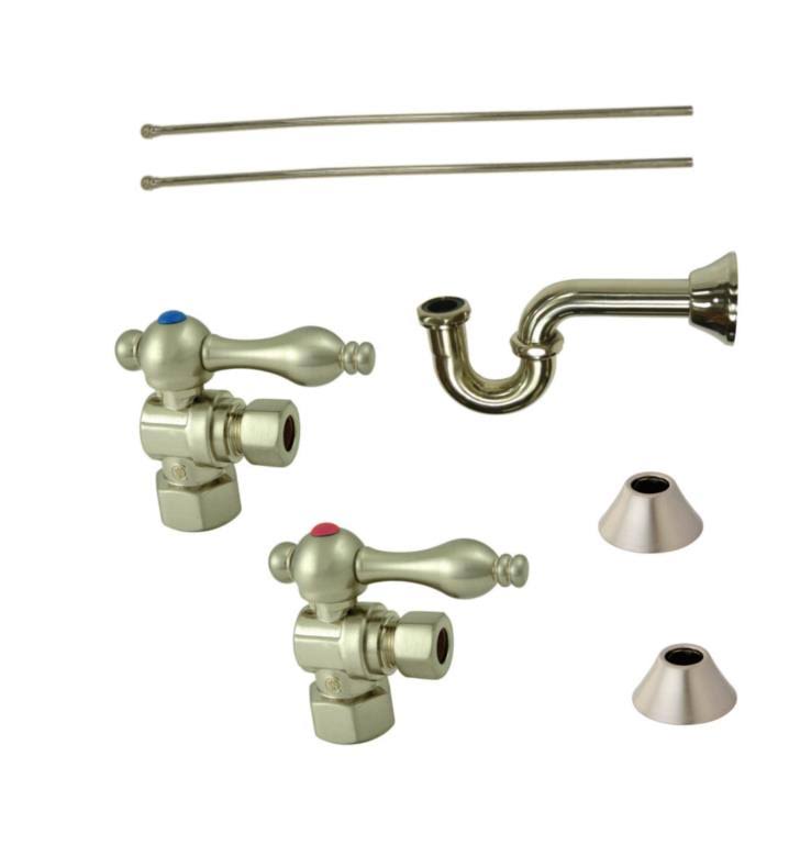 Chrome Plumbing Sink Trim Kit with P Trap P364224