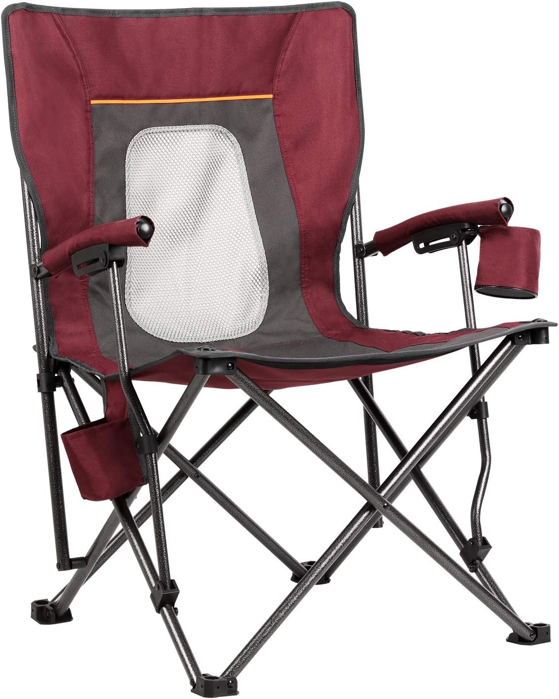 Blue Folding Camping Chair with Cup Holder W985162