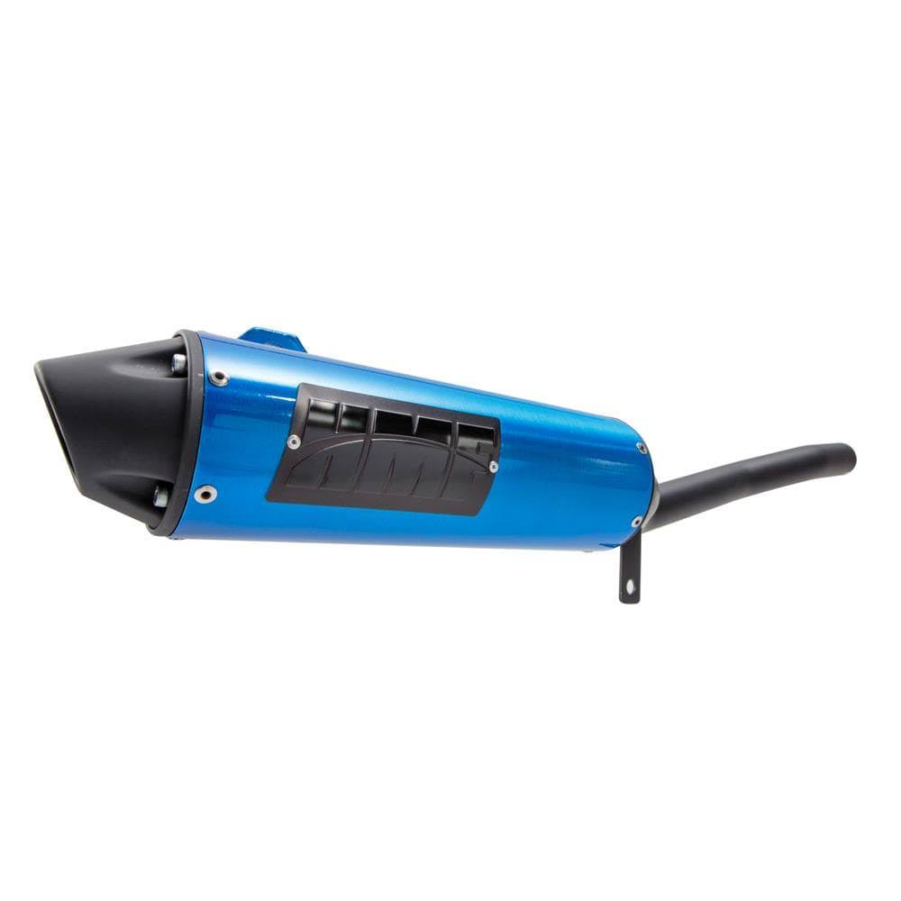 Brushed Slip on Exhaust with Turn-Down-Black End Cap B9443