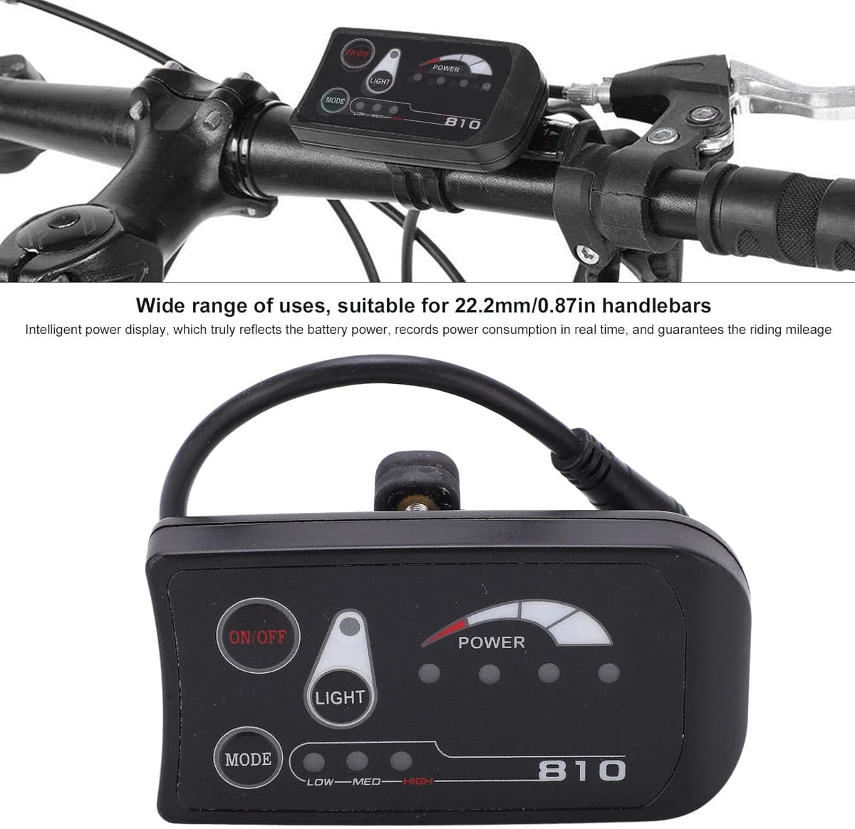 Electric Bike LED Display Panel A3703