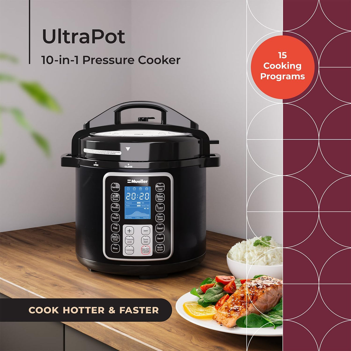 6 Quart Pressure Cooker P3525