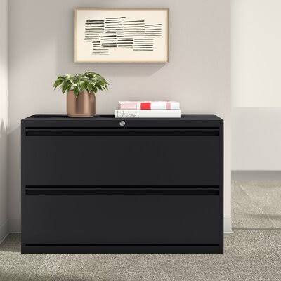 2-Drawer Lateral Filing Cabinet Black Z804074