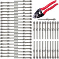 60Pack 1/8 Cable Railing Kit T316 Stainless Steel U37168