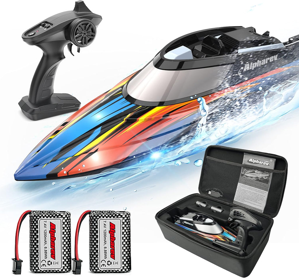 20+ MPH Remote Control Boat with Case T25824