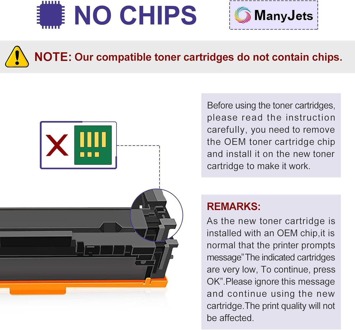 Compatible Toner Cartridge Replacement 4-Pack Black Cyan Yellow Magenta E288192