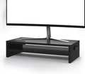 2 Tiers Wood Monitor Stand Riser with Storage Organizer V609908