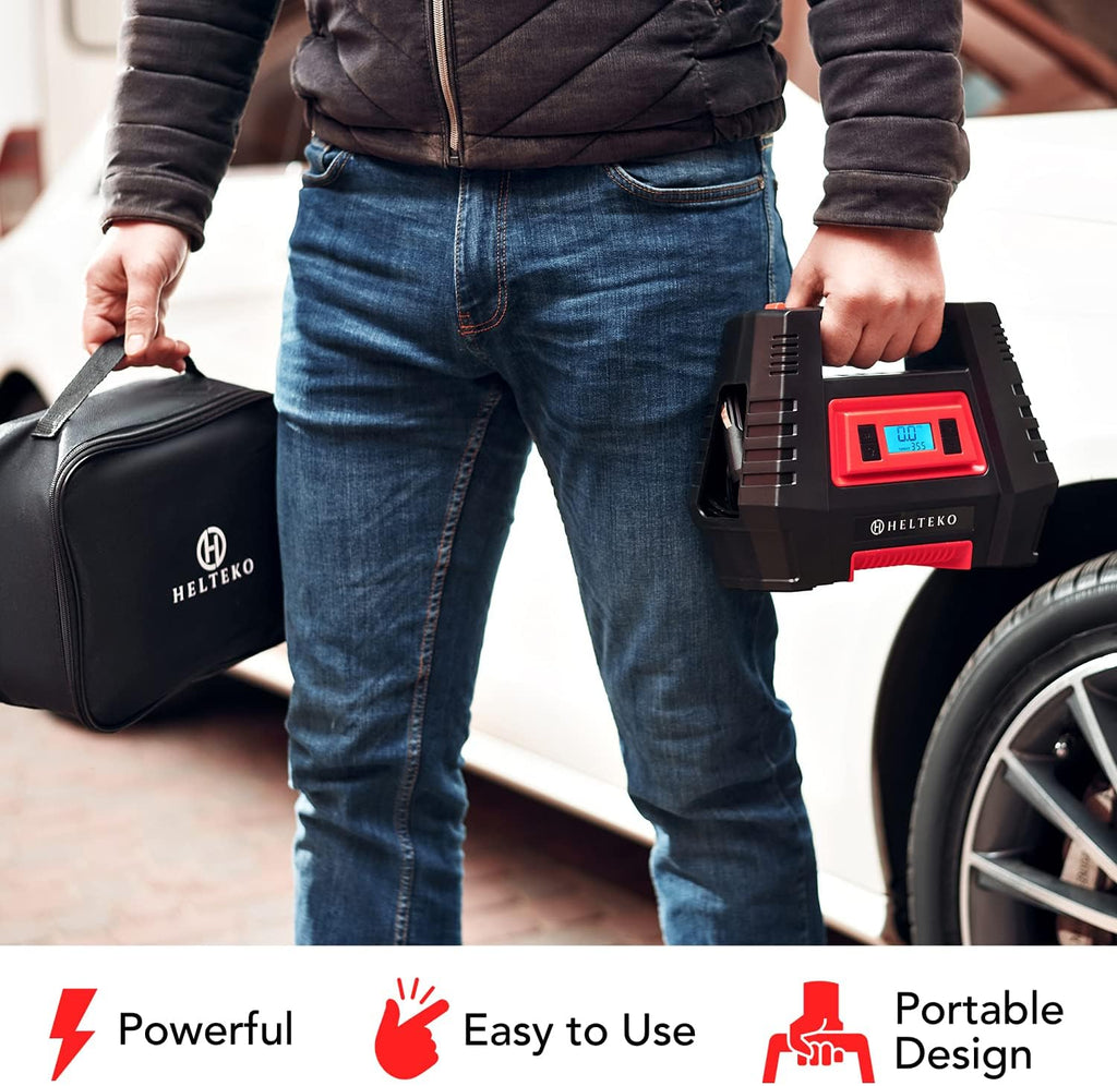 Portable AC/DC Digital Tire Inflator Air Pump T1223