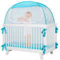 Baby Pop Up Tent, See-Through Breathable Safety Crib Canopy M468