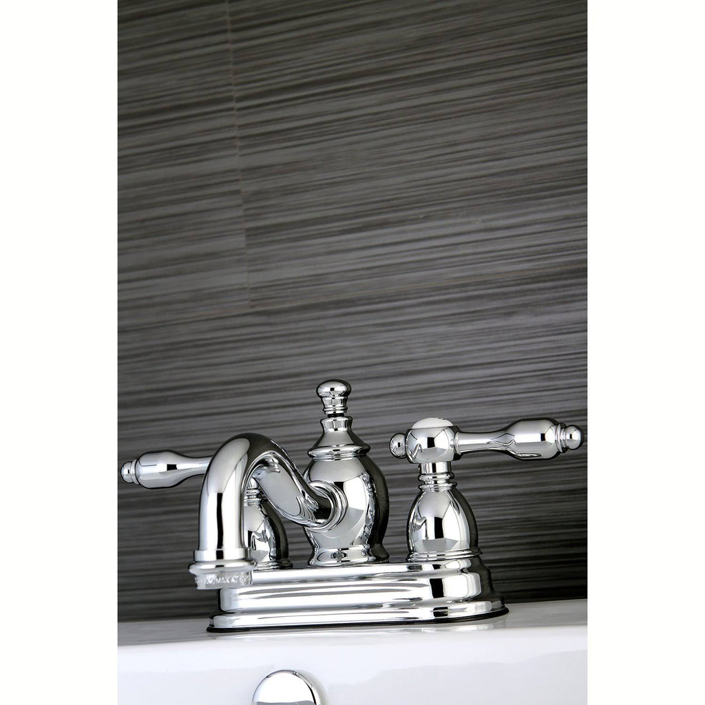 Chrome Centerset Lavatory Faucet with Pop-Up R681