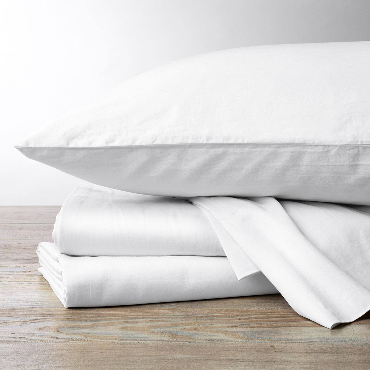 300 Thread Count Organic Sateen Sheet Set Cal King Alpine White Y279249