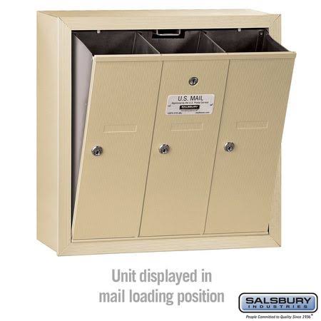 3 Doors Sand Vertical Mailbox N470069