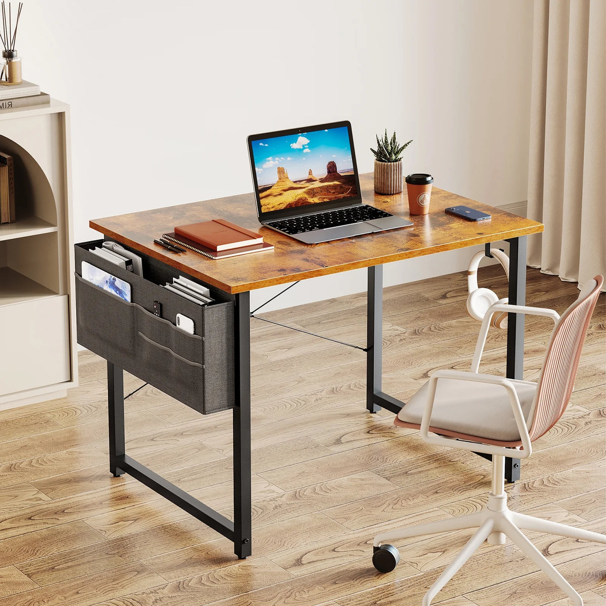 32 inch Small Computer Writing Desk with Storage Bag N2787