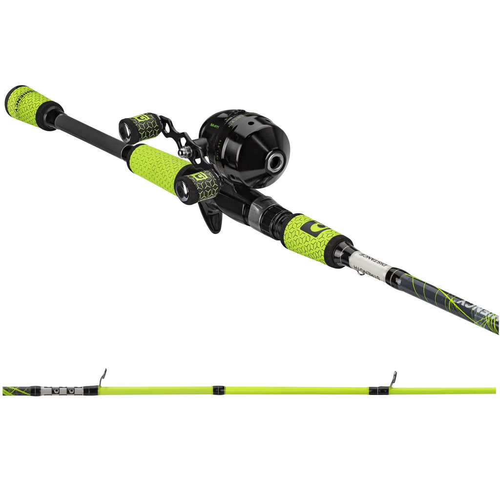 5ft 6in Micro High-Viz Green Spincast Combo C632930