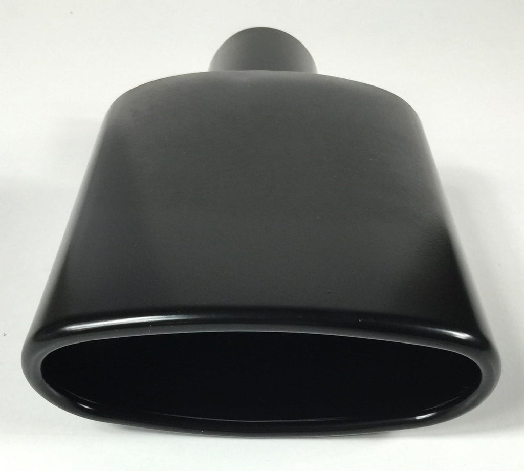 Black Powder Coated Stainless Steel Exhaust Tip Pack of 2 L50123