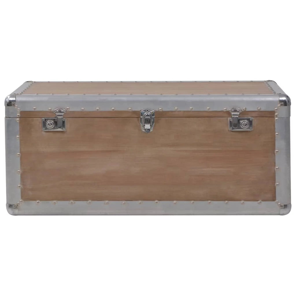 Wooden Fir Storage Chest Trunk Y7660