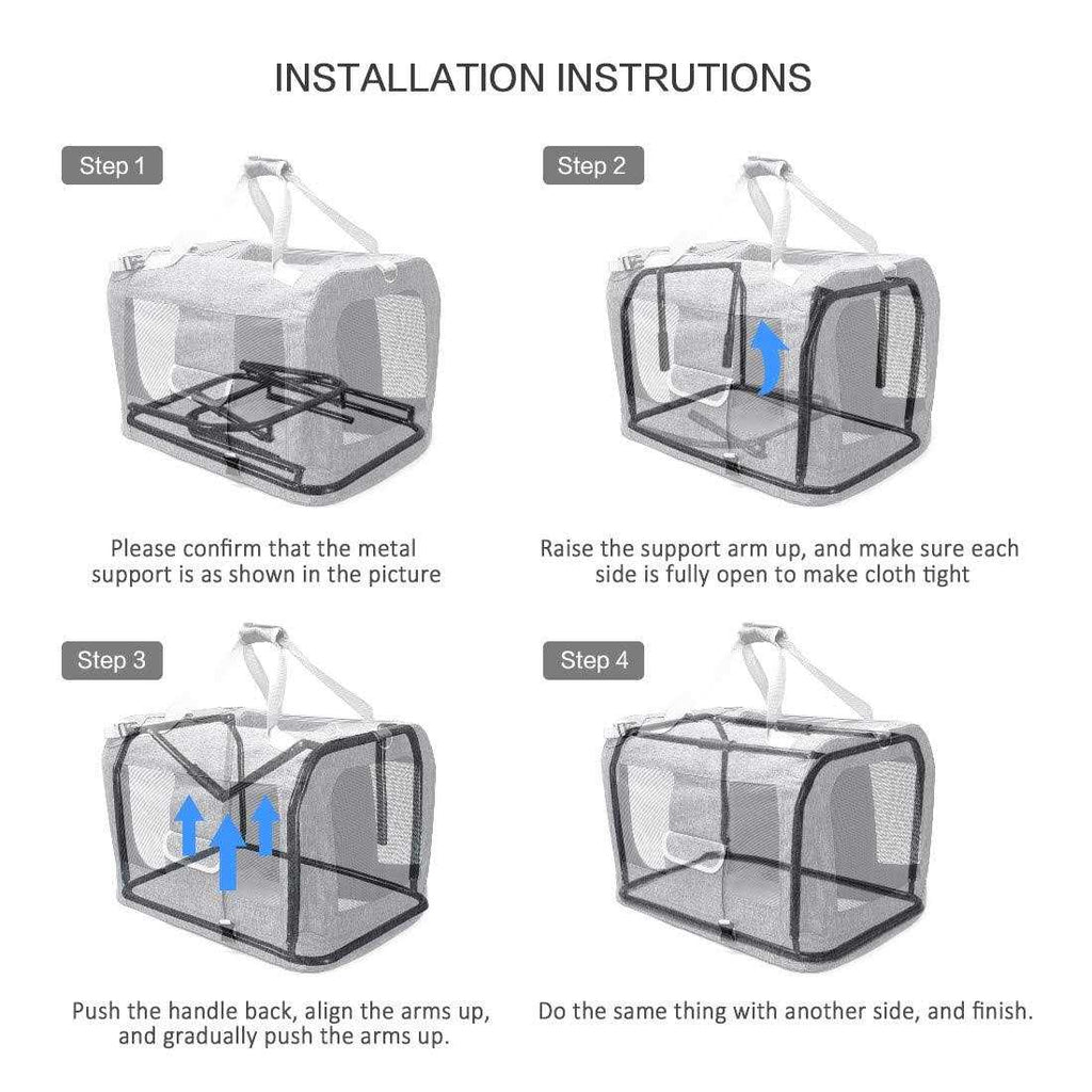 Extra Large Soft Sided Folding Pet Carrier E304