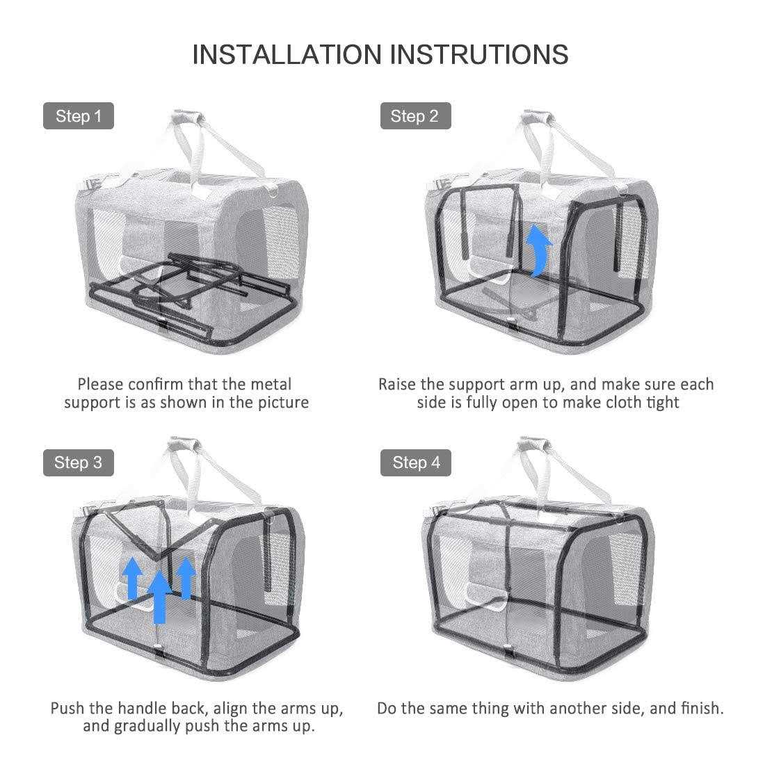 Extra Large Soft Sided Folding Pet Carrier E304