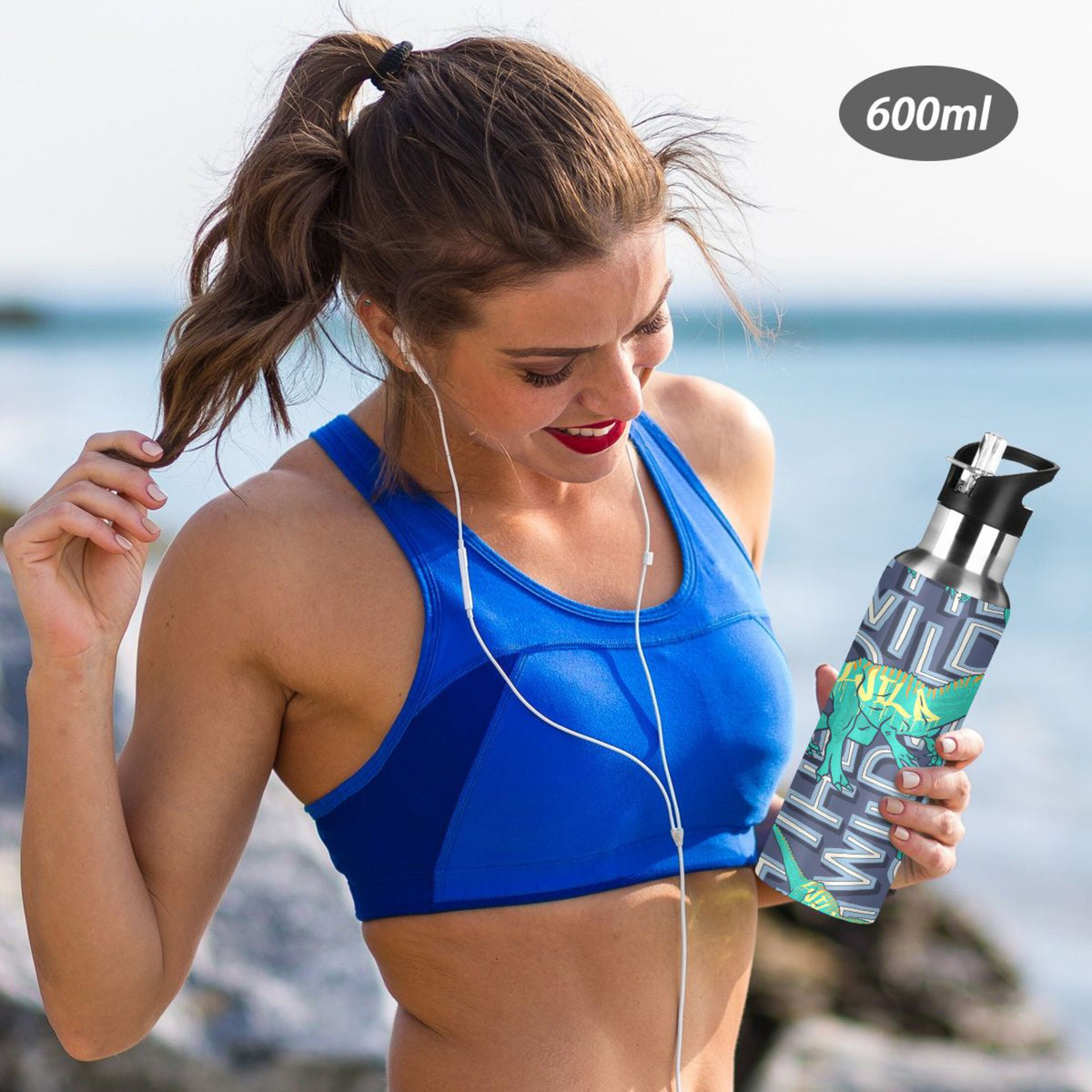Stainless Steel Insulated Water Bottle with Straw Lid X964