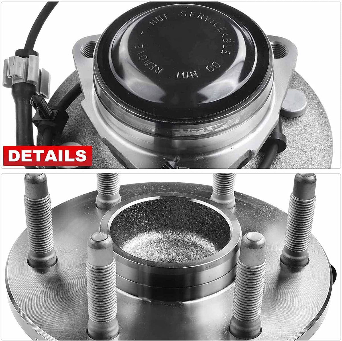 Wheel Bearing Hub Assembly Front 2WD 6-Lug w/ABS N902