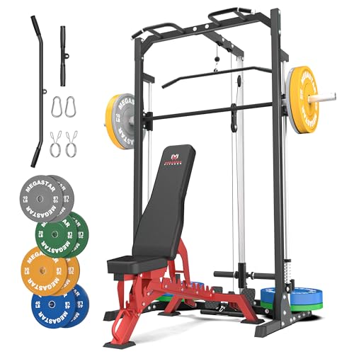 Compact Smith Machine Home Gym with LAT Pulldown P352080