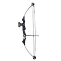 Black Compound Bow with 5-Spot Paper Target Y773510