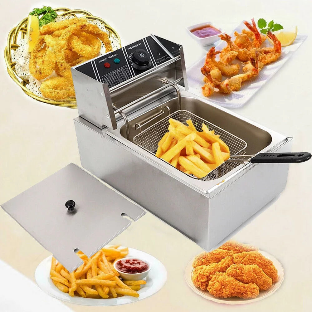 2500W 6L Stainless Steel Electric Deep Fryer N7557