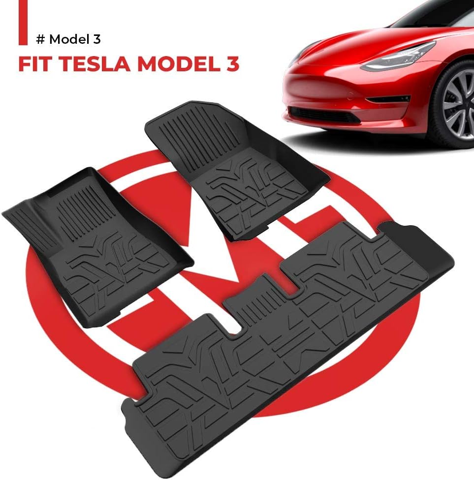 All-Weather 3D Full Cover Waterproof TPE Floor Mats C347
